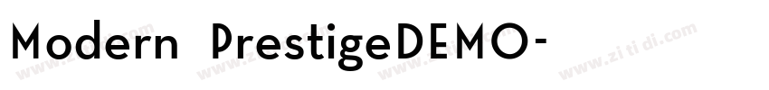 Modern PrestigeDEMO字体转换